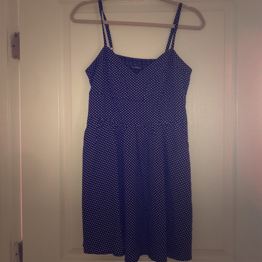 Express polka dot dress